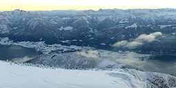 Tolles Panorama auch im Winter vom Schafberg